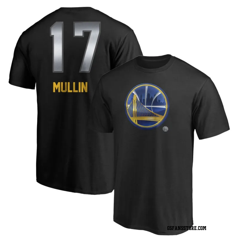 Gold Men's Chris Mullin Golden State Warriors Black Midnight Mascot T-Shirt