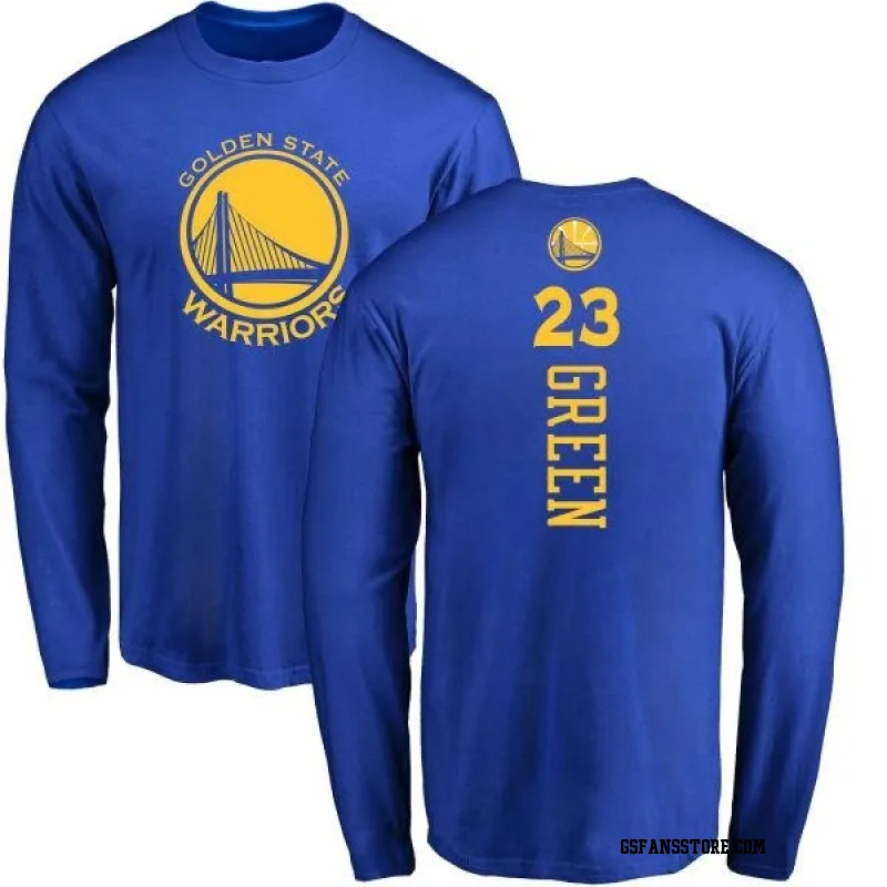 Gold Men's Draymond Green Golden State Warriors Royal Backer Long Sleeve T-Shirt