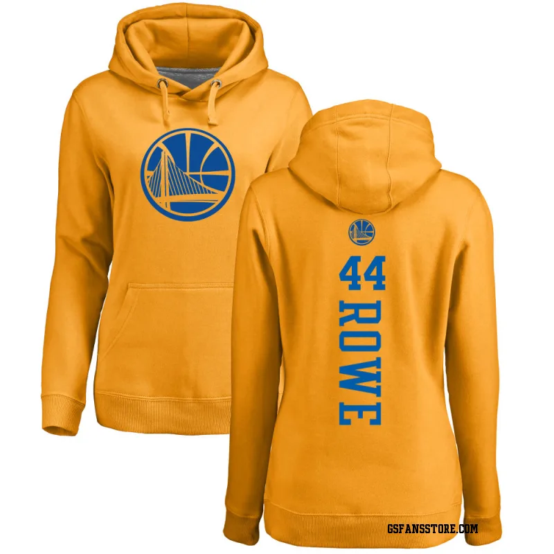 Gold Women's Jackson Rowe Golden State Warriors One Color Backer Pullover Hoodie